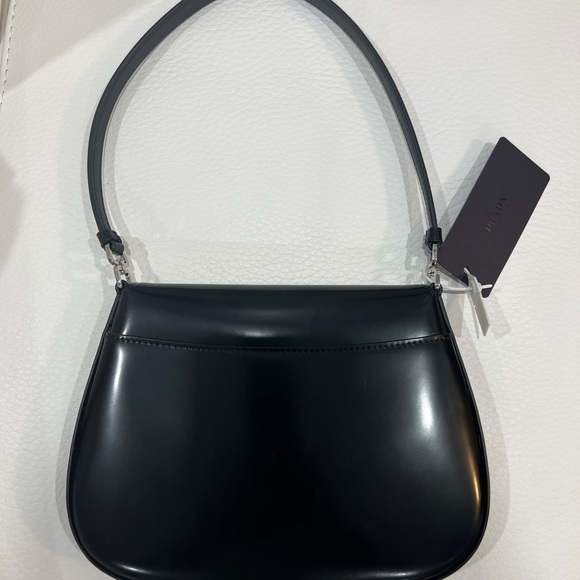 Prada Cleo brushed leather shoulder bag with flap - Picture 4 of 5